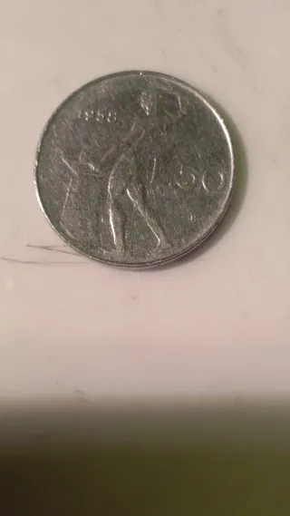 Moneta 50 Lire 1958 Rara