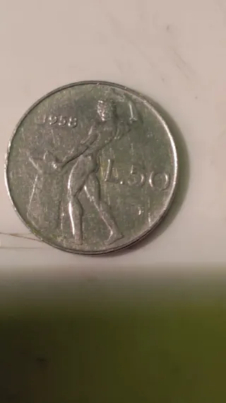 Moneta 50 Lire 1958 Rara