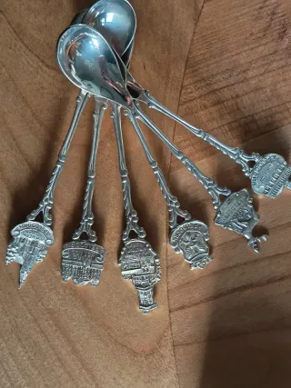 N. 6 Cucchiaini Vintage da collezione Silver Plate