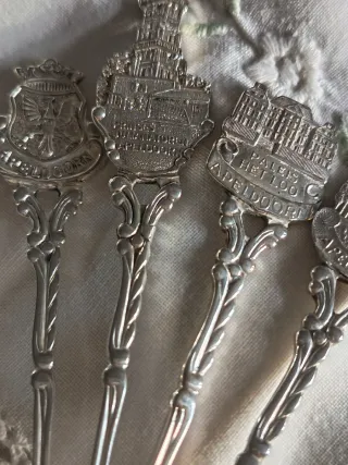 N. 6 Cucchiaini Vintage da collezione Silver Plate