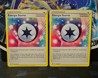 2 Cartas Pokémon Energía Suerte 158/198 | CRE