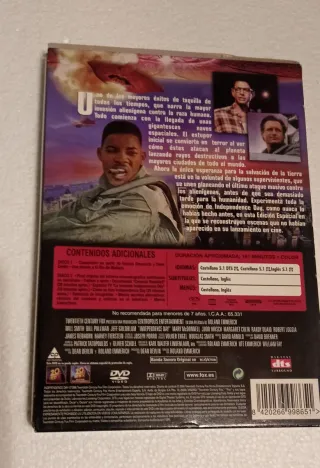 DVD Independence Day Edición Extendida