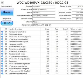 Disco Duro WD 1TB WD10JPVX