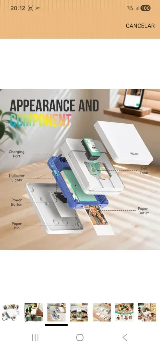 Impresora Fotográfica Portátil NELKO nuevo precint