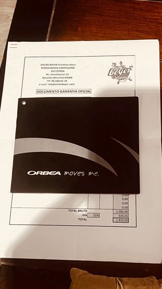 Bicicleta de Montaña Orbea ocam doble talla m