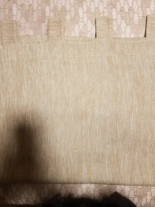 Cortina Chenilla Beige y Marrón