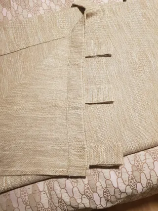 Cortina Chenilla Beige y Marrón