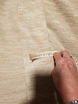 Cortina Chenilla Beige y Marrón