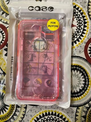 Funda Híbrida 360 iPhone 6/7/8 Rosa traslúcido