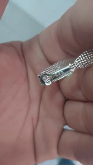 Orecchini Mod.Punzonato Argento 925 Ovali +Box