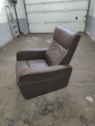 Sillon reclinable de piel