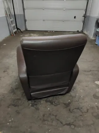 Sillon reclinable de piel