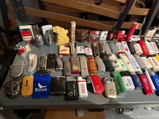 Lote de mecheros antiguos