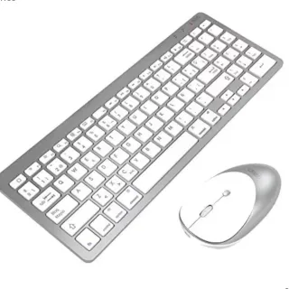 Teclado y Ratón Inalámbricos ultra finos.