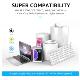 Teclado y Ratón Inalámbricos ultra finos.