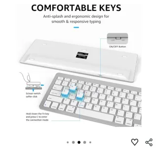 Teclado y Ratón Inalámbricos ultra finos.