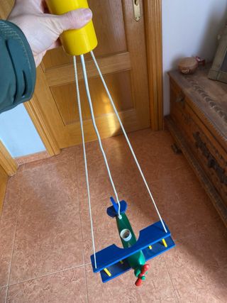 Lámpara Avión Madera Niños