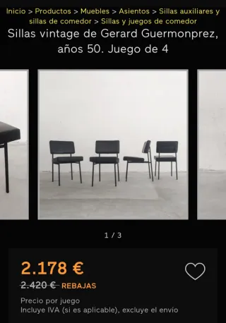 Silla Gerard Guermonprez años 50