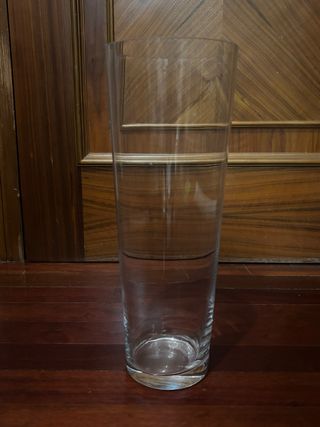 Jarrón de cristal 40cm alto
