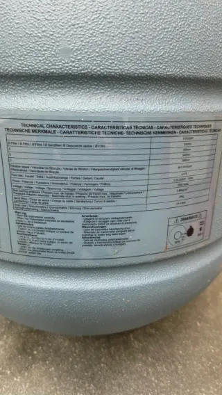 Filtro de arena de piscina