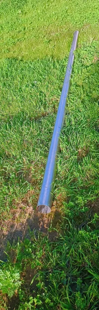 Tubo de acero inoxidable Ø 90 mm × 3,32 m