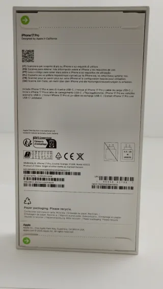 E581224-0 iPhone 17 pro 512GB