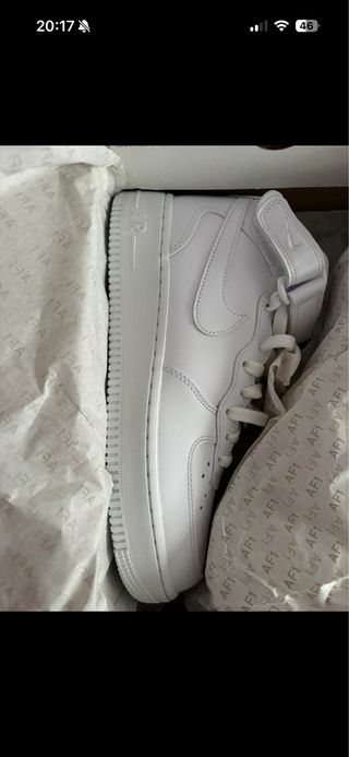 Zapatillas Nike Air Force 1 Mid Blancas Nuevas