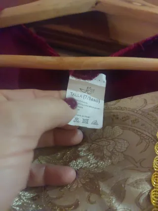 Disfraz medieval niña Talla 7/9 años