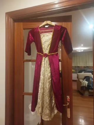 Disfraz medieval niña Talla 7/9 años