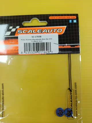 Polea Aluminio Scaleauto SC-1703B Azul