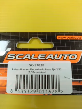 Polea Aluminio Scaleauto SC-1703B Azul