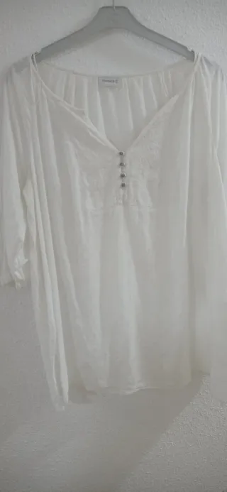 Blusa Yessica Blanca Talla 50