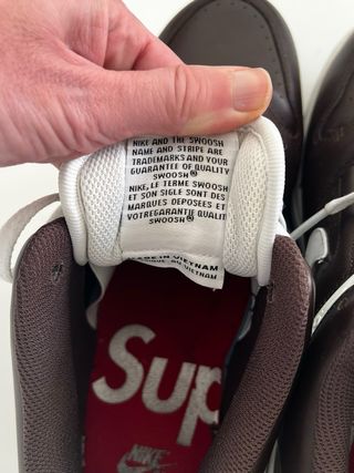 Nike SB Air Force 2 x Supreme Marrón