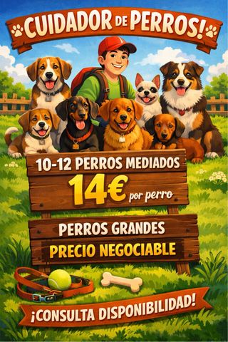 Cuidador de perros responsable