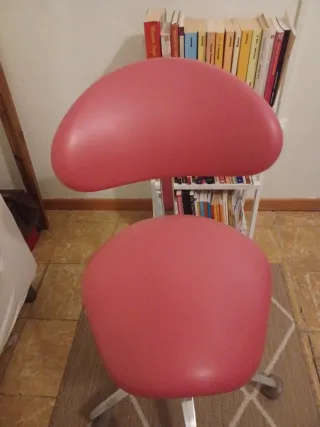Silla de escritorio ergonómica rosa
