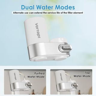 Ontulor Filtro Agua Grifo Plata/Blanco