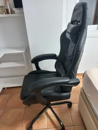 Silla escritorio gaming negra