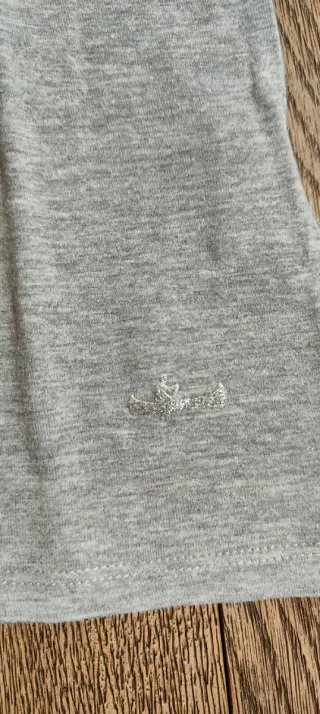 Maglietta dolcevita grigia da bambina Sisley