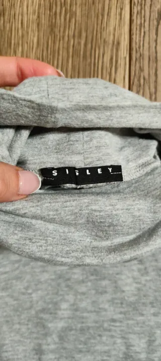 Maglietta dolcevita grigia da bambina Sisley