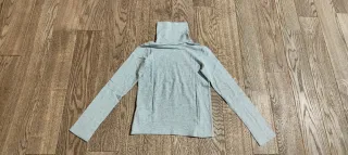 Maglietta dolcevita grigia da bambina Sisley