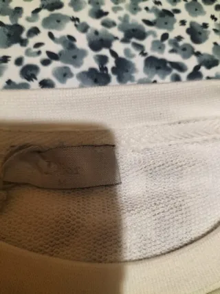 Sudadera Dior Mujer Blanca y Plateada