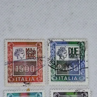 Lotto 5 Francobolli Italia