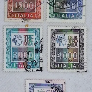 Lotto 5 Francobolli Italia