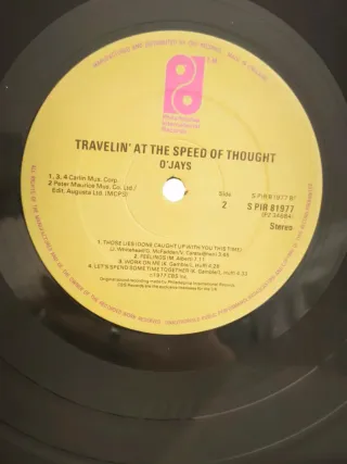 LP Vinil The O'Jays-Travelin'The Speed Of Thought
