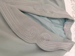 Chaqueta Símil Seda Salvaje Aguamarina