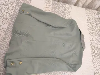 Chaqueta Símil Seda Salvaje Aguamarina