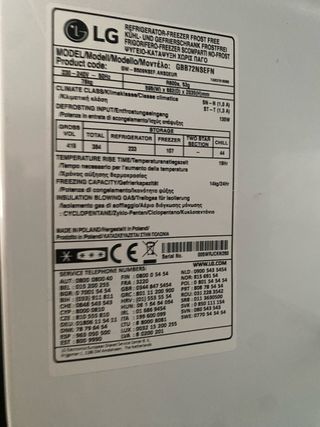 Frigorífico LG Acero Inoxidable