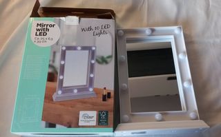 Specchio da trucco con 10 luci LED