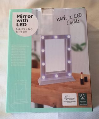 Specchio da trucco con 10 luci LED