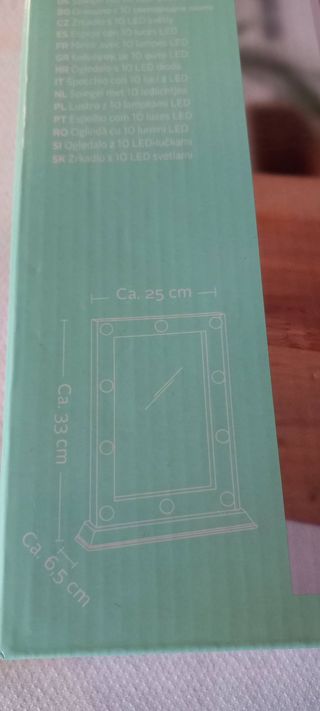 Specchio da trucco con 10 luci LED